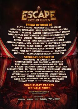 Escape 2 day tix