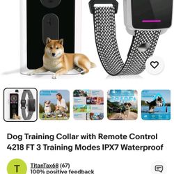 Dog Training Collar with Remote Control 4218 FT 3 Training Modes IPX7 Water