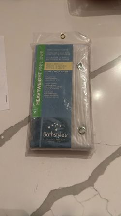 HEAVY WEIGHT VINYL SHOWER LINER MILDEW RESISTANT