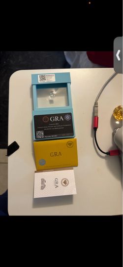 5.5 carat princess GRA certified moissanite