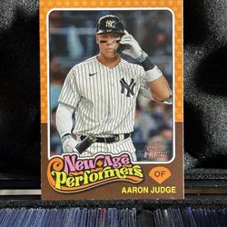 2024 Topps Heritage Aaron Judge New Age Perfomers Insert Card