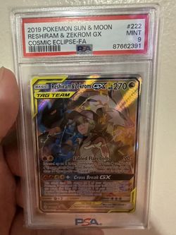 Reshiram And Decorum GX Tag Team PSA 9 #222