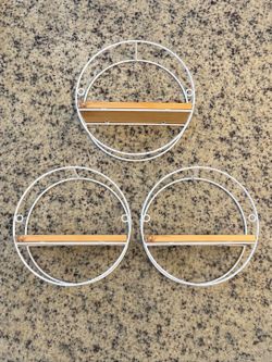 Set of 3 Round Wall Shelves