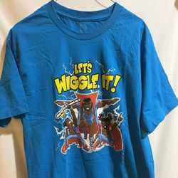WWE The New Day T-Shirt Lets Wiggle It! Blue Mens Size Large Used Good Condition $15 Meet Up In Irving @dfwgoods