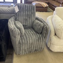 Cordoba Pewter Swivel Manual Recliner