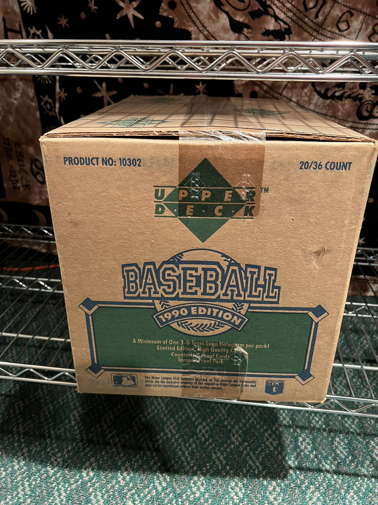 1990 Upper Deck Baseball Card Case - Unopened