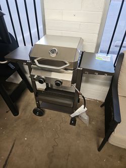 R.W.FLAME
2-Burner Stainless Steel Propane Gas Grill with Foldable Side Table, Sliver