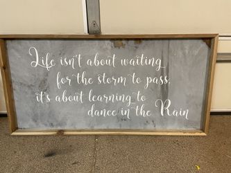 Rustic sign for a dancer