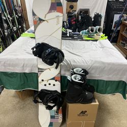 Burton Snowboard Package With Boots And Bindings 