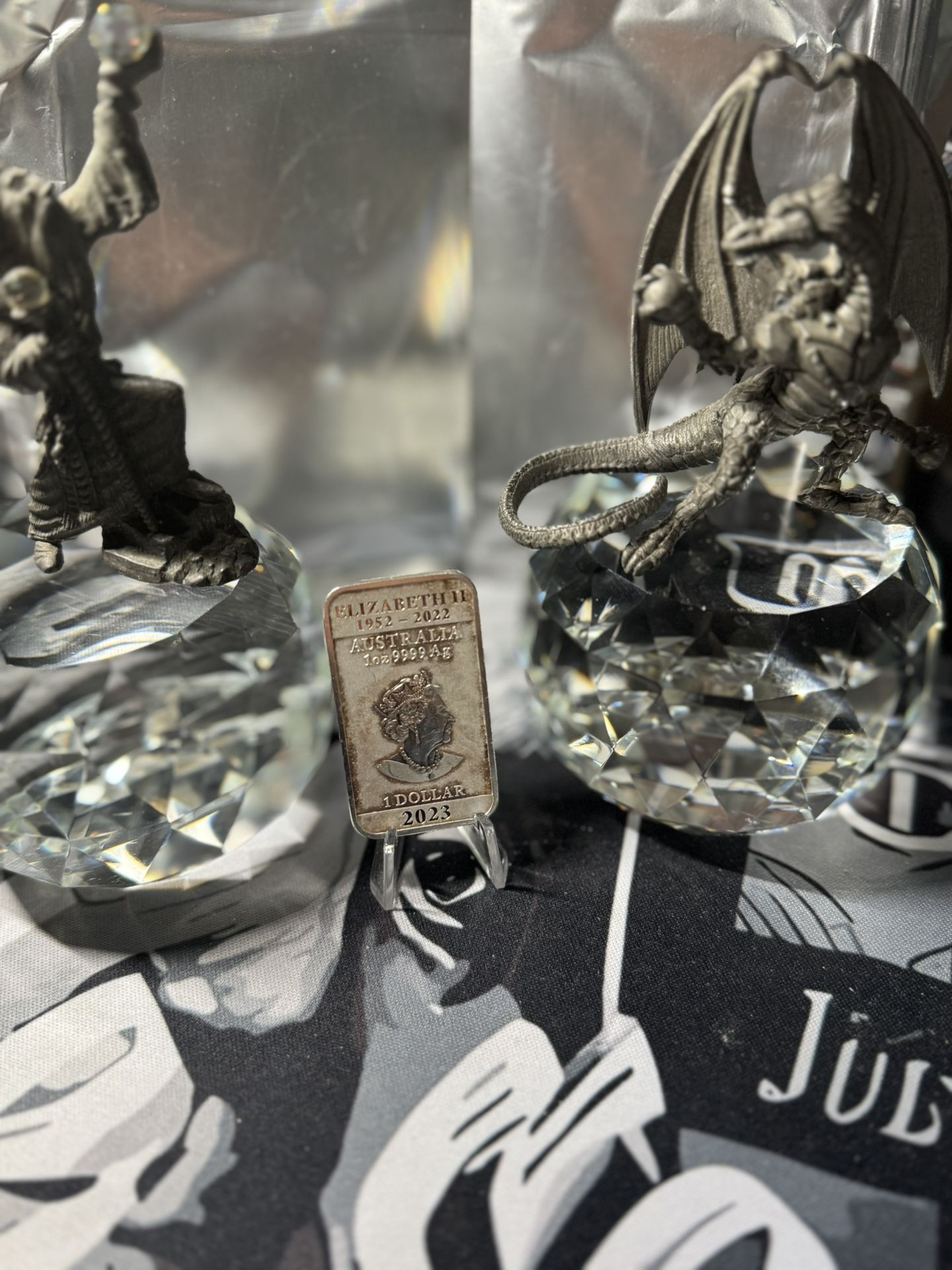 2023 Australia Perth Mint 1 oz Silver Dragon Bar Rectangular Coin