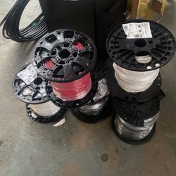 #6 Stranded Wire 500ft Roll THHN, White, Red, And Black