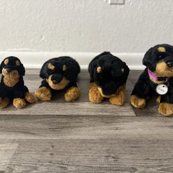 🐕‍🦺Collection of Lifelike Rottweiler plush toys dogs. 