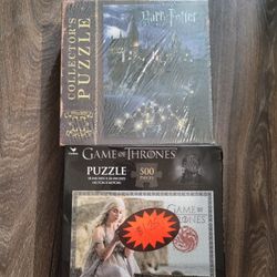 Puzzles New In Box (500 Pieces) Harry Potter And Game Of Thrones 