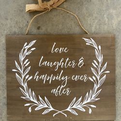 Love, Wedding, Rustic Sign 