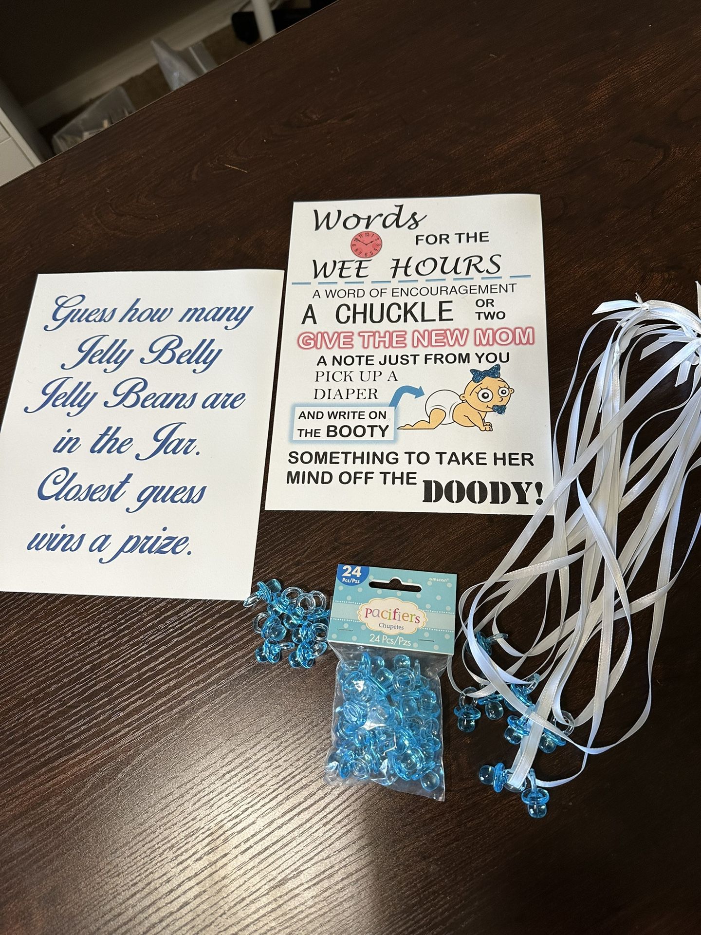 Baby Shower Game Activity Blue Boy