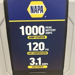 Portable Jump Start Air Compressor USB Power 