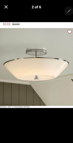 Ceiling light 24-Inch Integrated LED Semi-Flush Mount Light