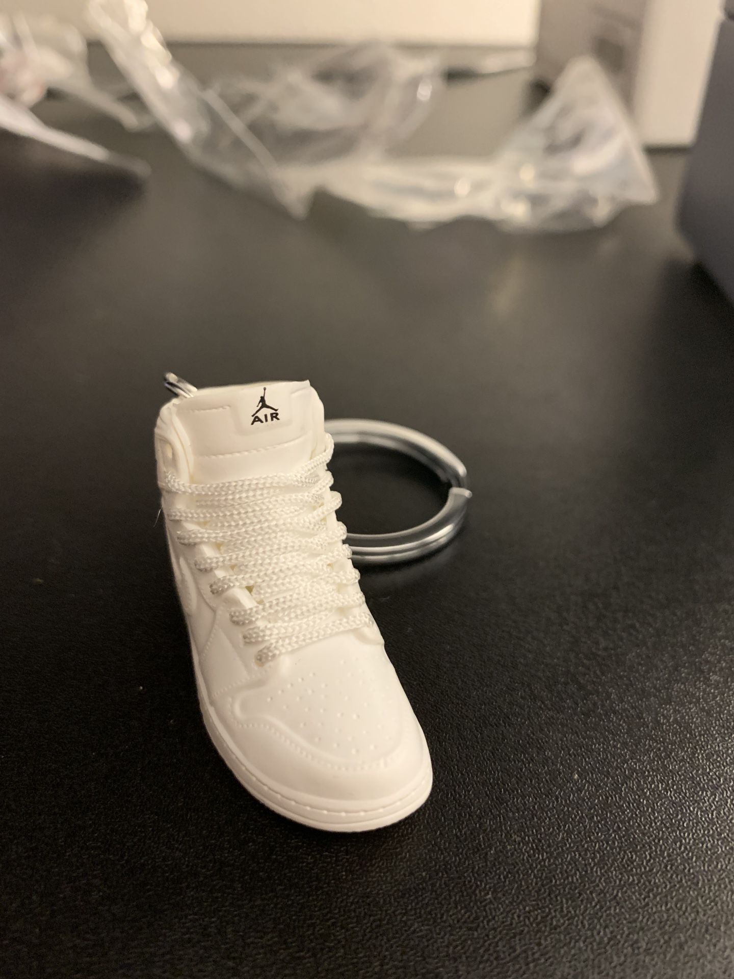 Mini Realistic Jordan Nike Air Force 1 Shoe Keychain