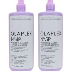 Olaplex 4P Blonde Enhancer Toning Shampoo 33.8 oz & 5P Blonde Enhancer Toning Conditioner 33.8 oz