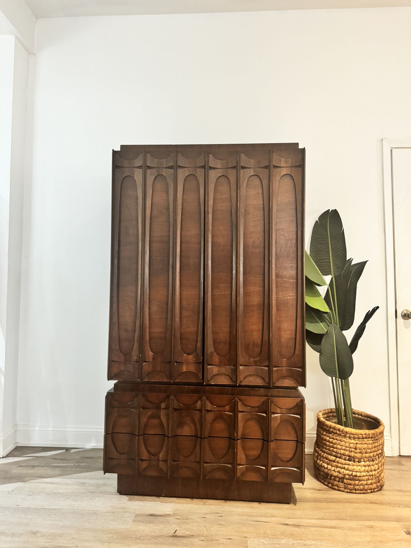 MID CENTURY TOBAGO ARMOIRE/SIDE TABLE
