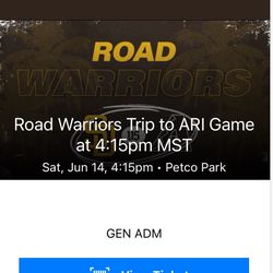San Diego Padres @ Arizona Diamondbacks. Saturday 6/14