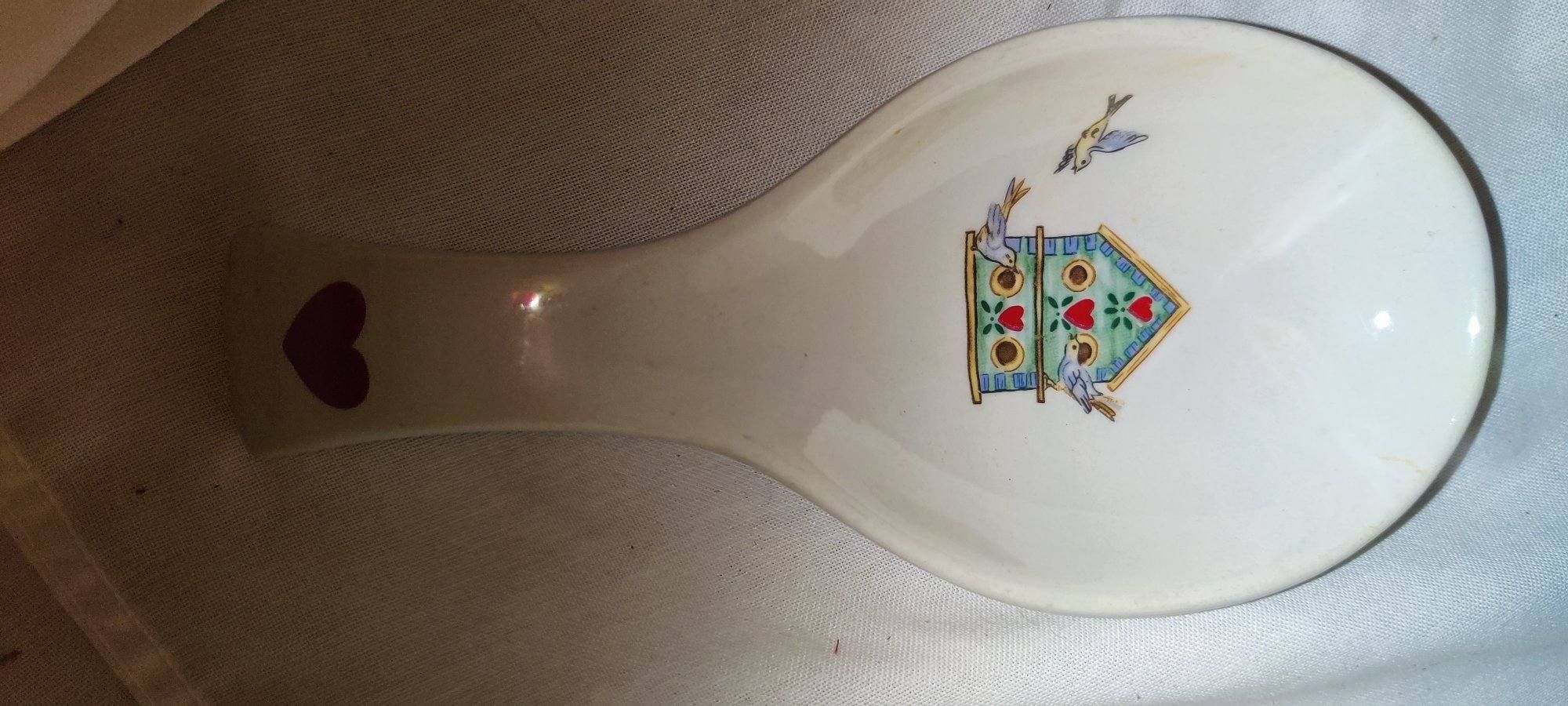 Vintage thomson pottery china spoon