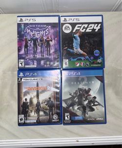 PS5 / PS4 Games Bundle – FC24, Gotham Knights, Division 2 & Destiny 2
