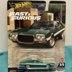Hot Wheels Premium Fast And Furious 1972 Ford Gran Torino Sport