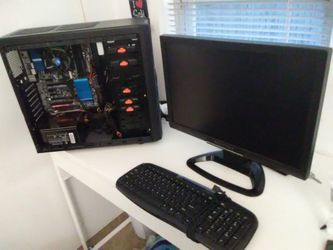 PC GAMER COUGAR GYGABYTE GA-Z77X-UD5H, INTEL I5 3.6Ghz, SCEPTRE X20WG-NAGA , ATX450W.