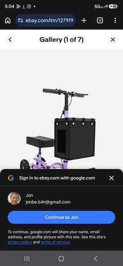 ***Lightweight FVZZIN Knee Scooter with basket