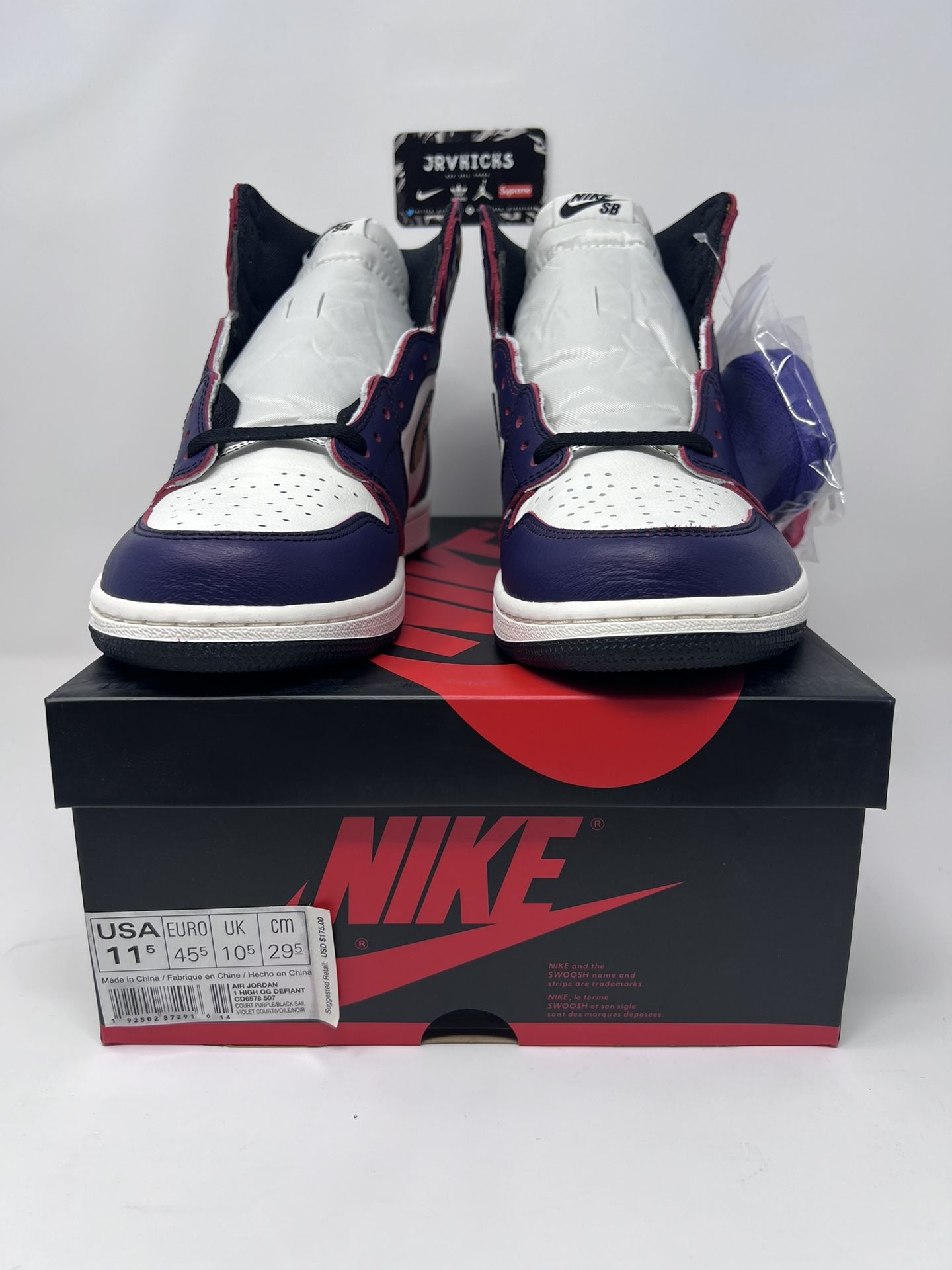 Nike Air Jordan 1 Retro High OG Defiant SB LA TO CHICAGO CD6578 507 Size 11.5 for Sale in Arcadia CA OfferUp