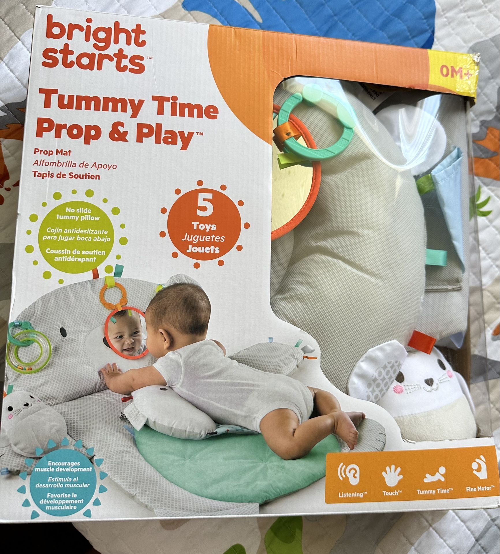 Bright Star Tummy Time Prop & Play 