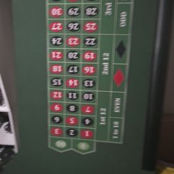Roulette Table And Wheel