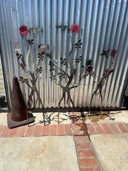 Flower iron garden design heavy duty