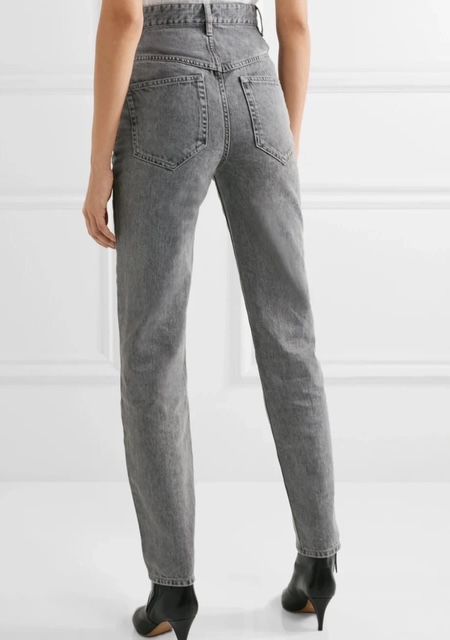 Isabel Marant Etoile Eur 40/US Hominy Slim Grey Jeans Acid Wash