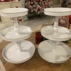 2 x 3 Tier Stands NEW $110 Retails Value