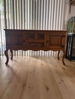 Rustic Wood Sideboard Buffet Cabinet