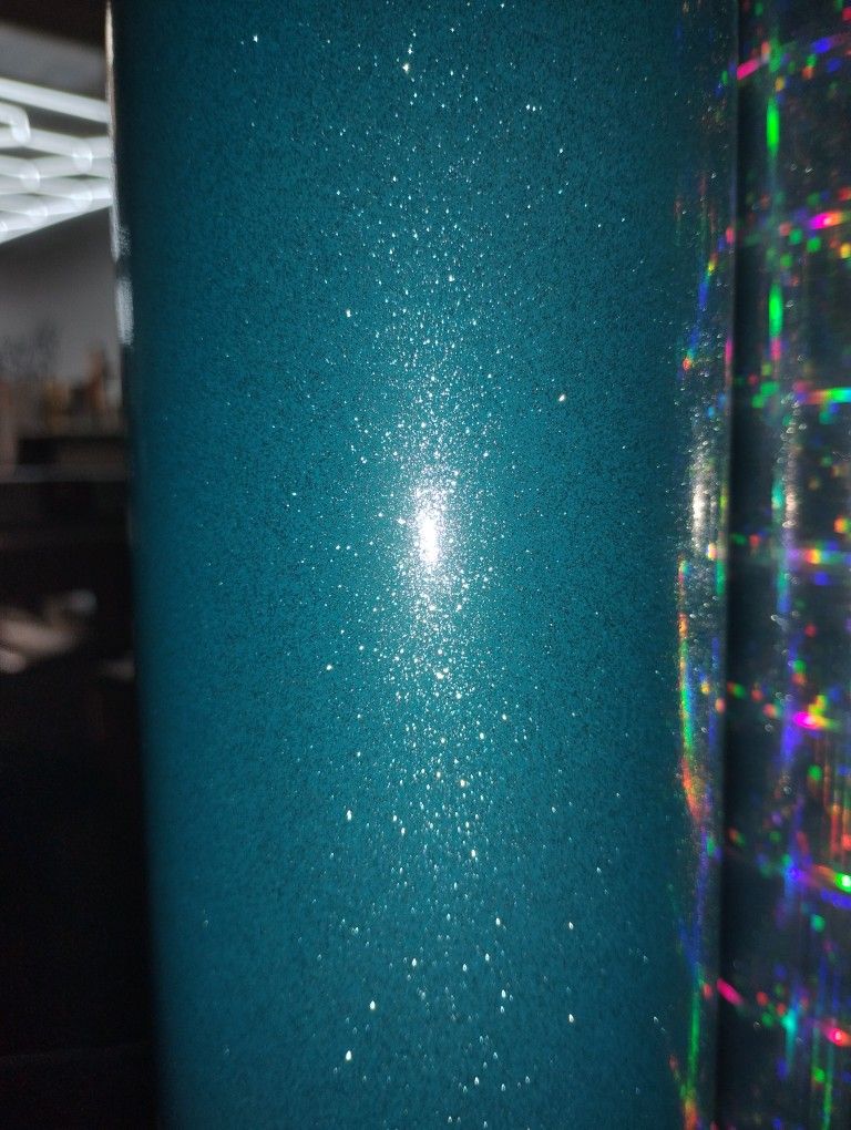 Glitter Sparkle Blue Sticker Film For Decals