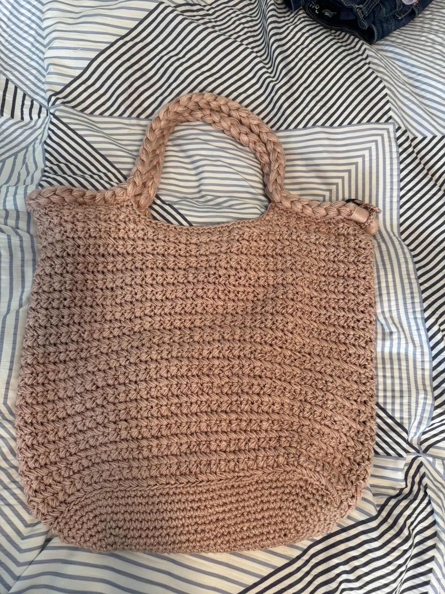 The Sak Vintage Woven Blush Purse