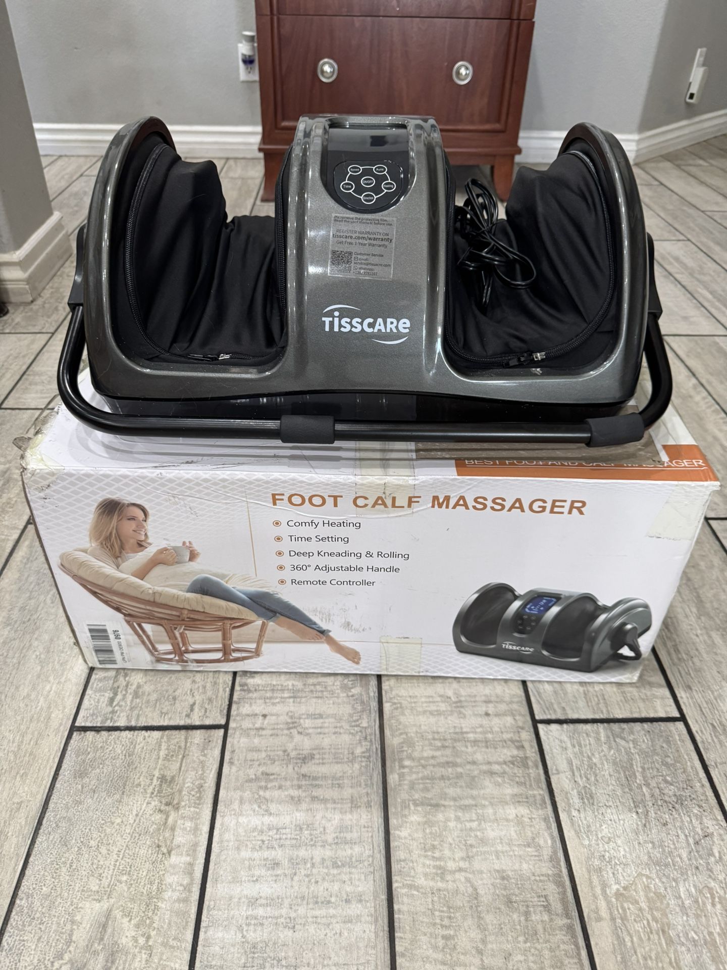TISSCARE Shiatsu Foot Massager with Heat: FSA HSA Eligible Foot Massager