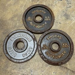10lbs Weights Plates Lot of 3
