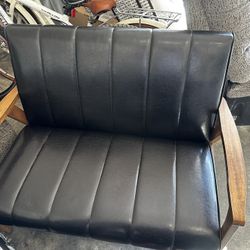 small leather sofa