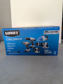 Hart 20V 5-Tool Combo Kit