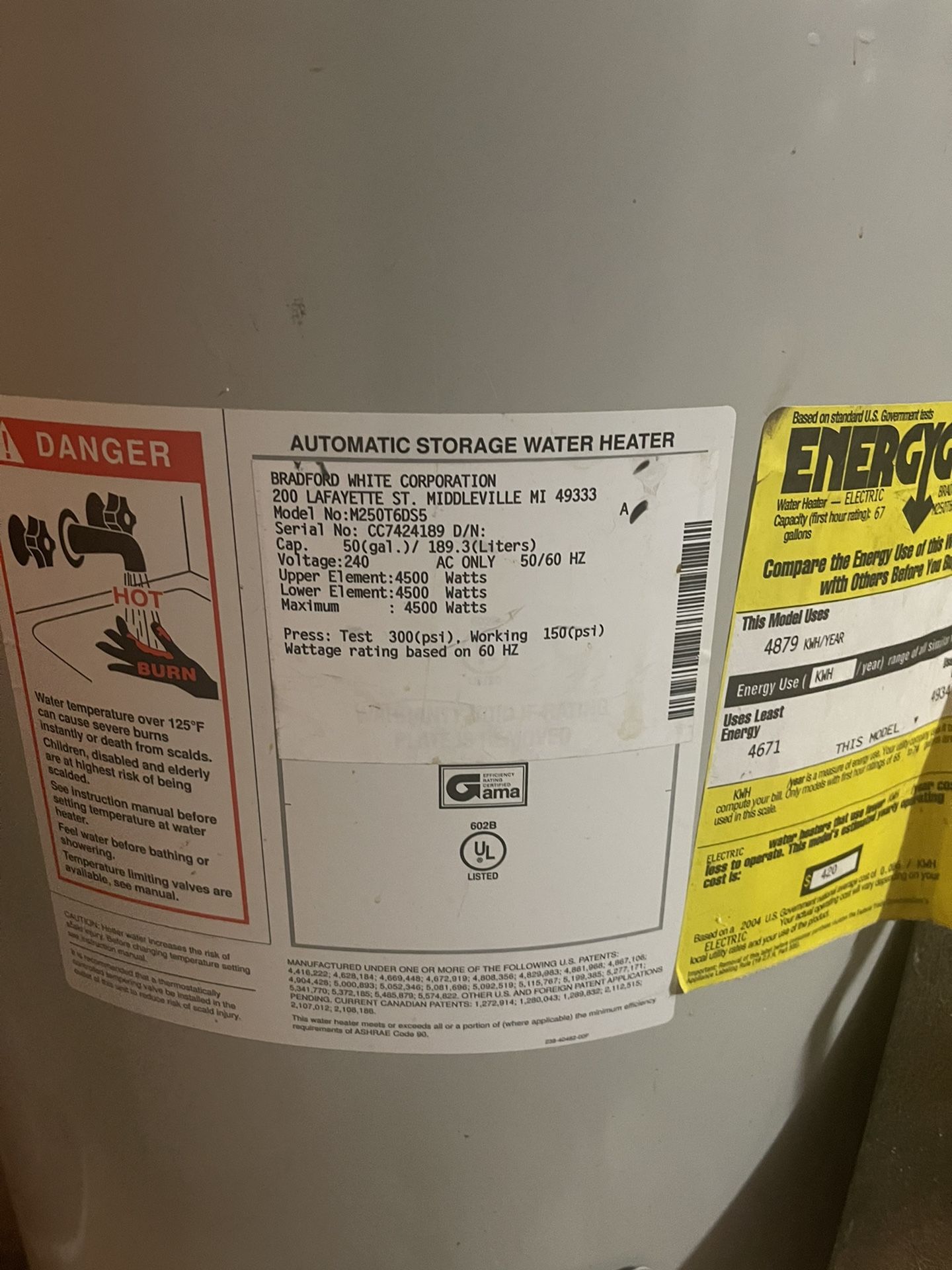 Electric Water Heater 