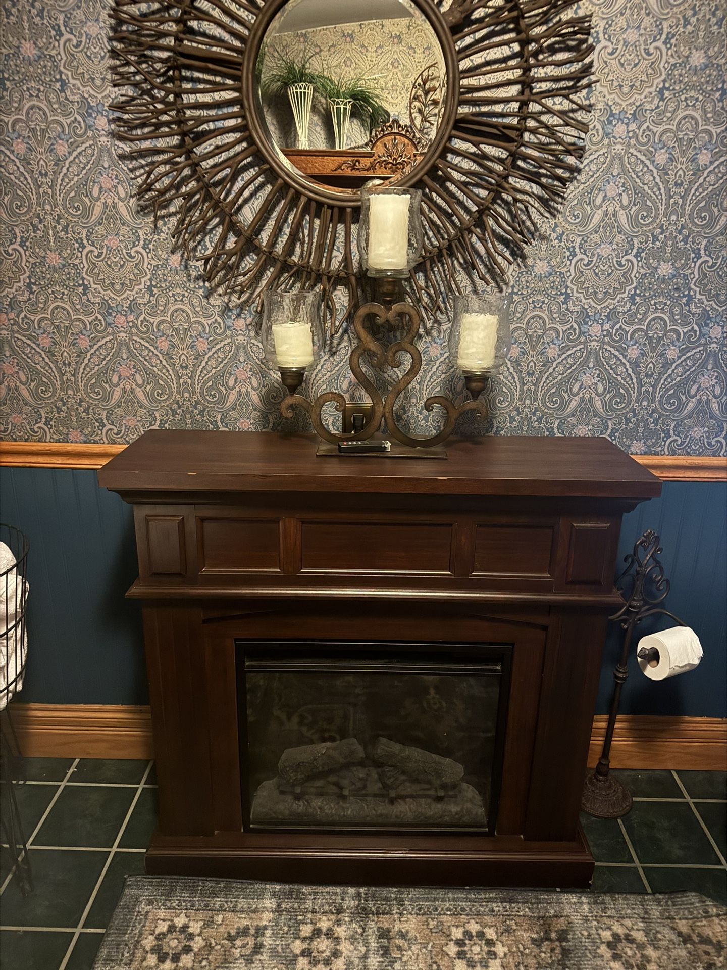 Electric Fireplace With Remote 