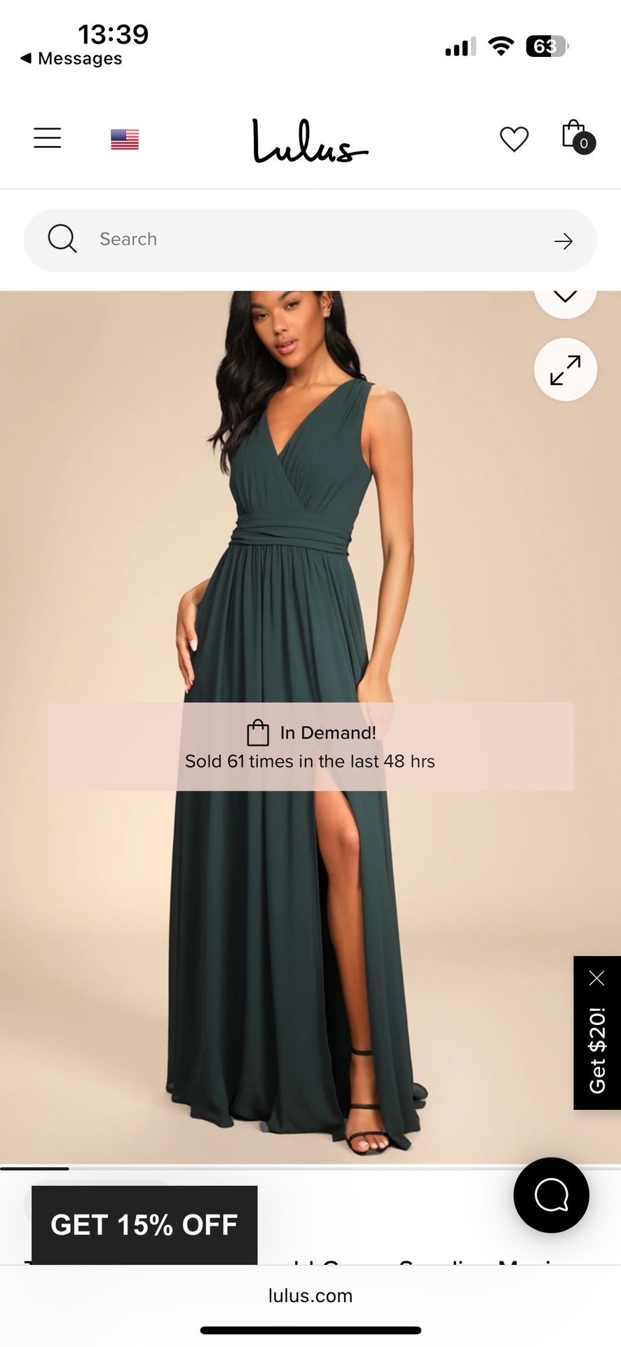 Lulu’s Thoughts of Hue Surplice Maxi Dress