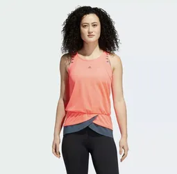 adidas Womens HEAT RDY Prime Training Tank Top Pink GD5569 Size Large