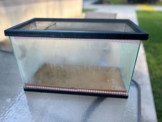Glass aquarium reptile cage