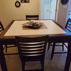 High Top Kitchen Table Set