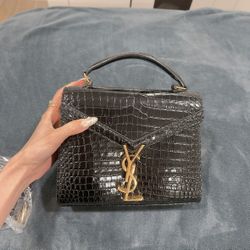 Authentic YSL crocodile leather bag.